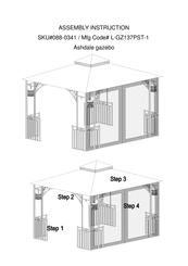 Sunjoy Ashdale L-GZ137PST-1 Assembly Instruction Manual