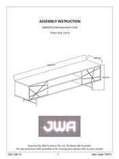 JWA GRAVES 73673 Assembly Instruction Manual