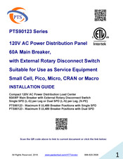 Pts PTS90123 Series Installation Manual