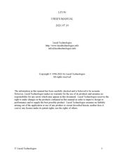 Lucid Technologies LP130 User Manual