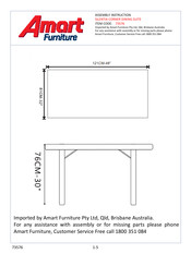 Amart Furniture SILENTIA 73576 Assembly Instruction