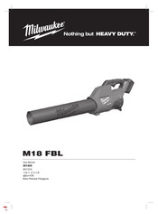 Milwaukee M18 FBL User Manual