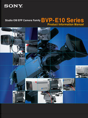Sony BVP-E10WS Product Information Manual