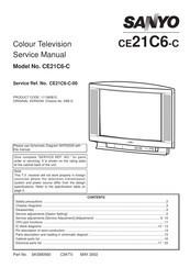 Sanyo CE21C6-C Service Manual