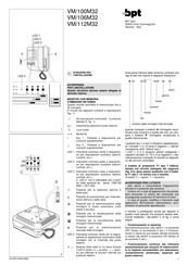 Bpt VM/100M32 Installation Instructions Manual
