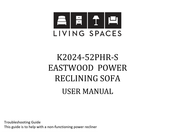 Living Spaces EASTWOOD POWER K2024-52PHR-S User Manual