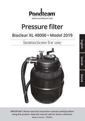 PONDTEAM Bioclear XL 40000 Instructions For Use Manual