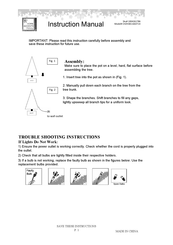 Home Accents Holiday CHZH3811602T14 Instruction Manual