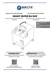Bieffe MAGIC VAPOR RA 3kW Use And Maintenance Manual