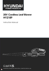 Hyundai HY2189 Instruction Manual