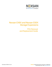 StorCentric Nexsan E60X Removal And Replacement Manual