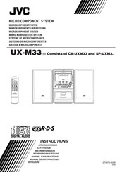 JVC UX-M33 Instructions Manual
