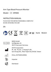 Avita BPM83 Instruction Manual