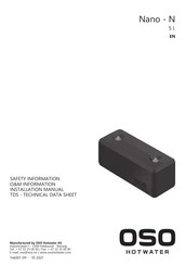 OSO HOTWATER 800 0051 Manual