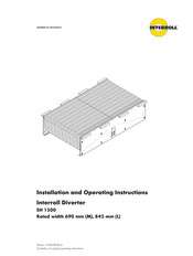 Interroll Diverter SH 1500 Installation And Operating Instructions Manual