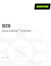 Shure SE215 Manual