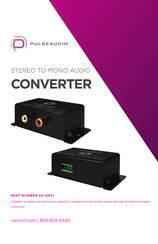 PulseAudio PA-SM21 Quick Start Manual