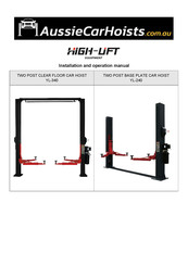 HiGH-LiFT YL-340 Installation And Operation Manual