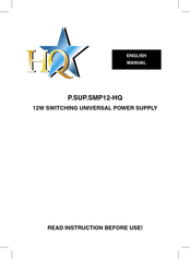 HQ P.SUP.SMP12-HQ Manual