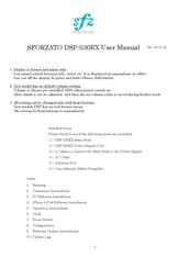 SFORZATO DSP-030EX User Manual