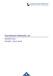 Grandstream Networks GXV34 0 Series Manual