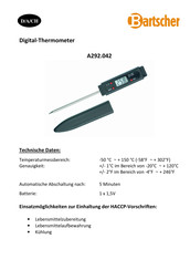 Bartscher A292.042 Instructions Manual