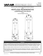 Van Air Systems HLS-120 Installation, Operation & Maintenance Manual