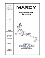 Impex MARCY XJ-6860RW Manual