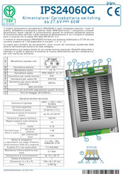 INIM Electronics IPS24060G Installation And Maintenance Manual