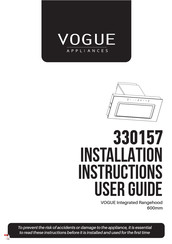 Vogue 330157 Installation Instructions & User Manual