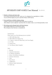 SFORZATO DSP-010EX User Manual