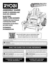 Ryobi RYRM8002CAN Assembly Manual