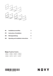 Novy Pureline Frame 15001 Operating And Installation Instructions