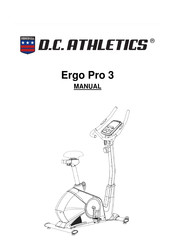 D.C. Athletics Ergo Pro 3 Manual