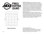 ADJ Freq Matrix Quad User Instructions