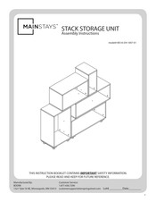 Mainstays MS16-D4-1007-01 Assembly Instructions Manual