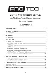 protech WS7IN1S Operation Manual