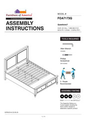 Furniture of America FOA7173EK Assembly Instructions Manual
