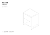 Mason MXC-10928 Assembly Instructions Manual