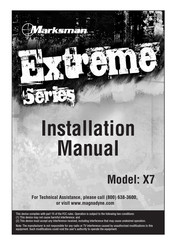 Marksman EXTREME X7 Installation Manual