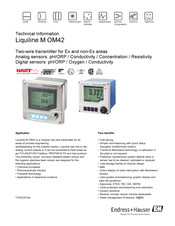 Endress+Hauser Liquiline M OM42 Technical Information