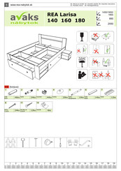 Avaks Nabytok REA Larisa 140 Assembly Instructions Manual
