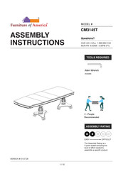 Furniture of America CM3145T Assembly Instructions Manual