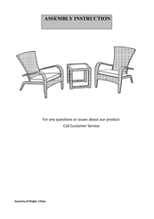 Sunjoy S-BS1123SST-KD Assembly Instruction Manual