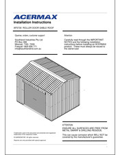 ACERMAX AP3730 Installation Instructions Manual