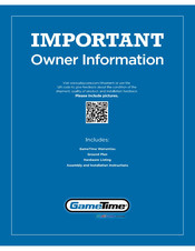 Playcore GameTime Owner's Information