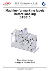 STS STS815 Operating Manual