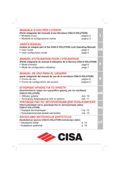 CISA E-VOLUTION Operating Manual