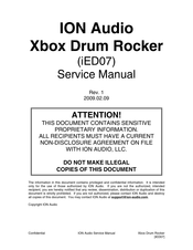 ION Xbox Drum Rocker Service Manual