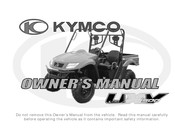 KYMCO UXV500 Owner's Manual
